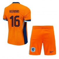 Niederlande Joey Veerman #16 Fußballbekleidung Heimtrikot Kinder EM 2024 Kurzarm (+ kurze hosen)